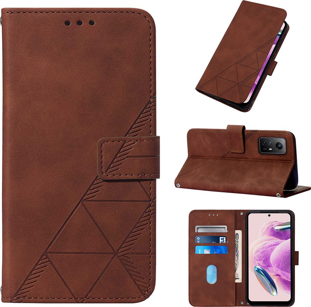 Hülle für Xiaomi Redmi Note 12s 4G Prägung Flip Leder Produktbild 