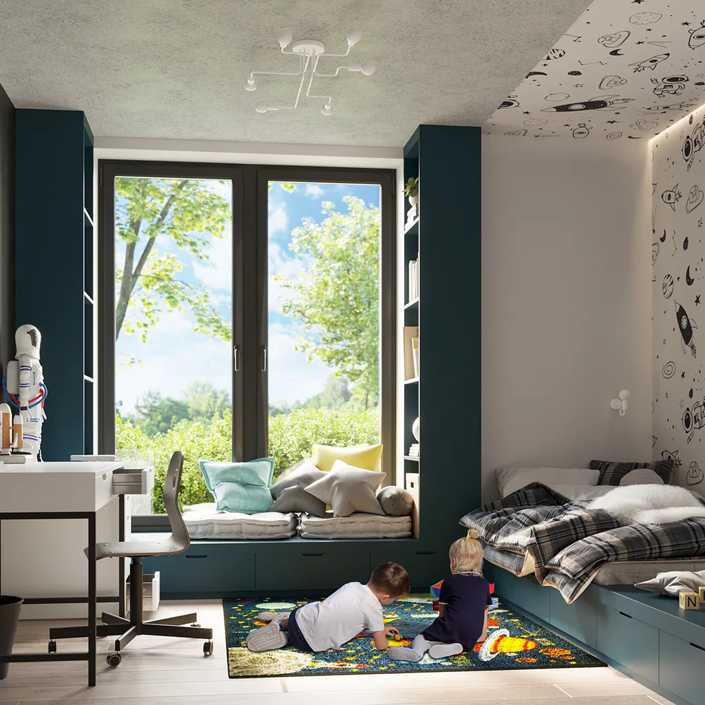 Lustre en acier blanc VECTOR 8 avec 8 douilles E27 Sollux Lighting - 6