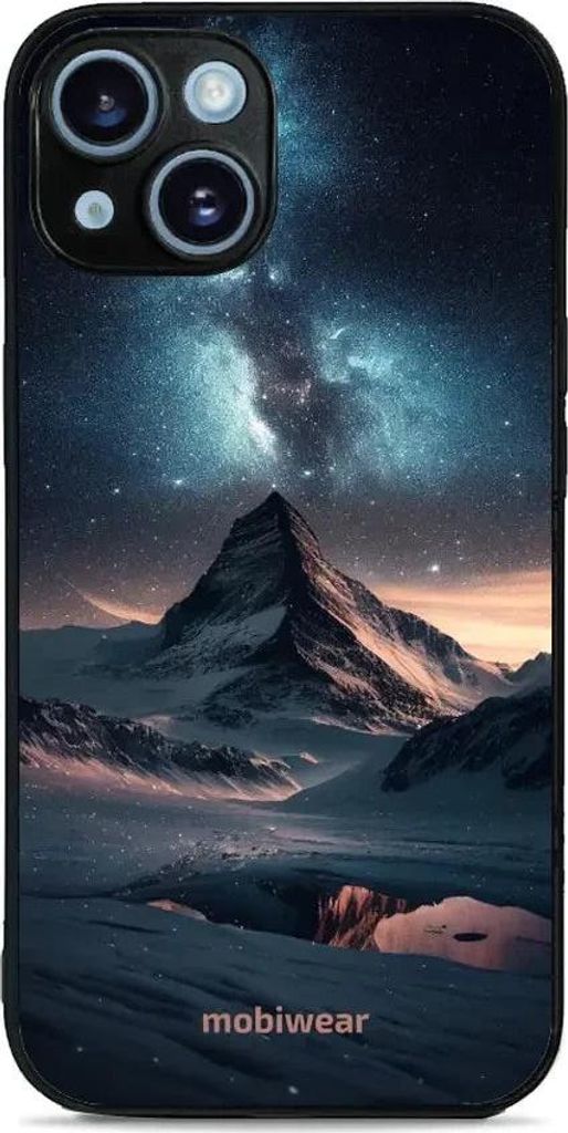 Handyhülle für iPhone 14, Mobiwear Glossy Case, Nachtberg
