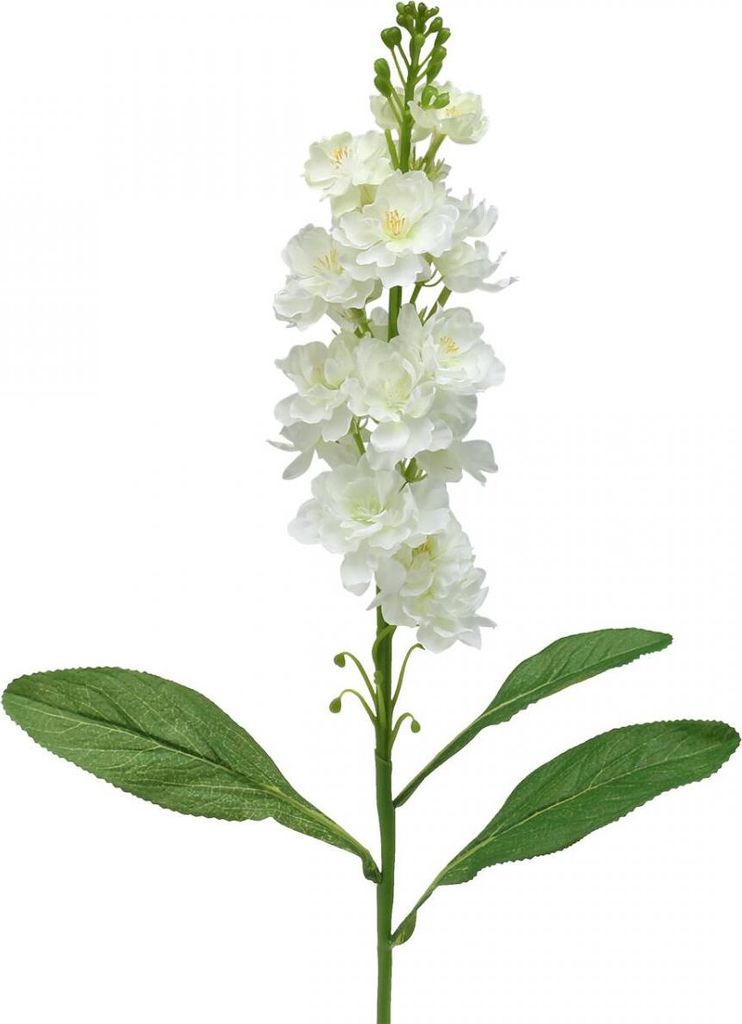 Levkoje Weiß 78cm Kunstblume Deko Seidenblume künstlich