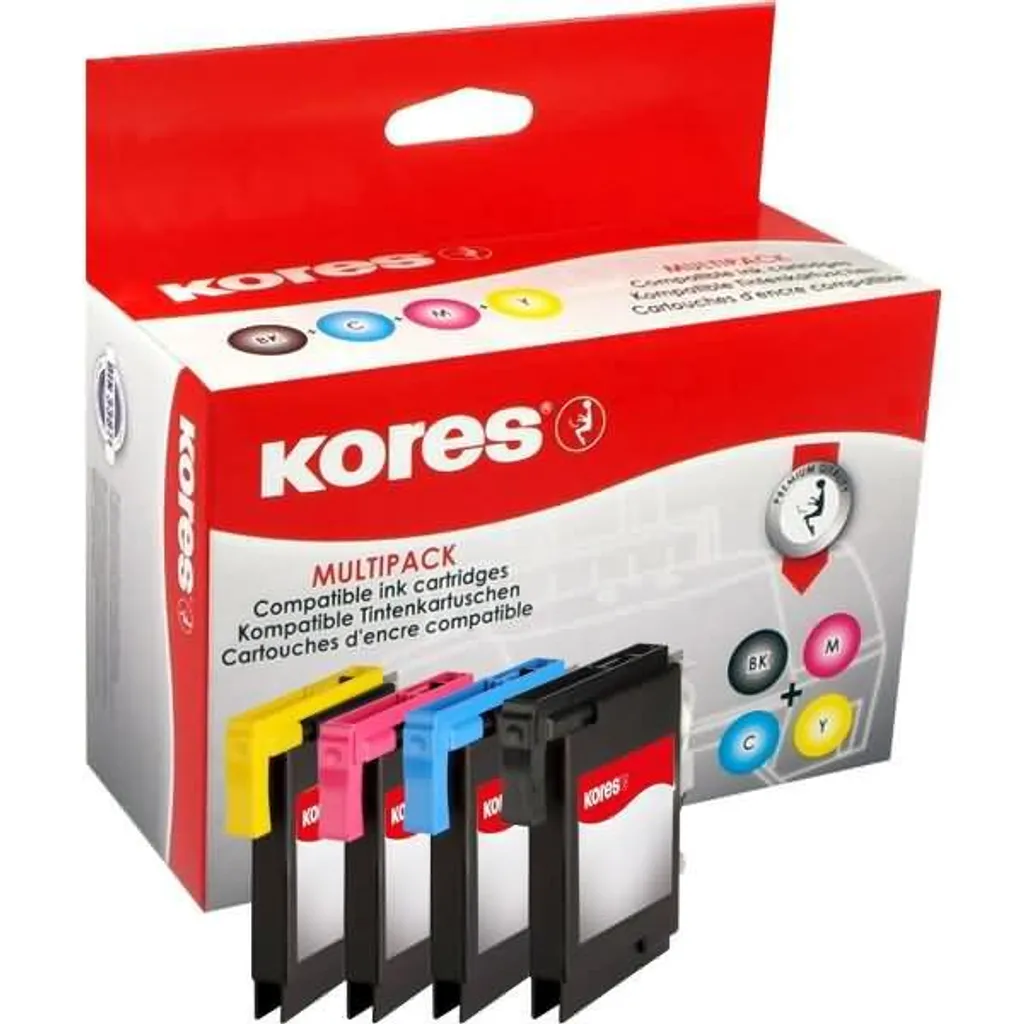 Pack Cartouches Encre LC985 Kores G1523KIT pour Bureautique et Maison