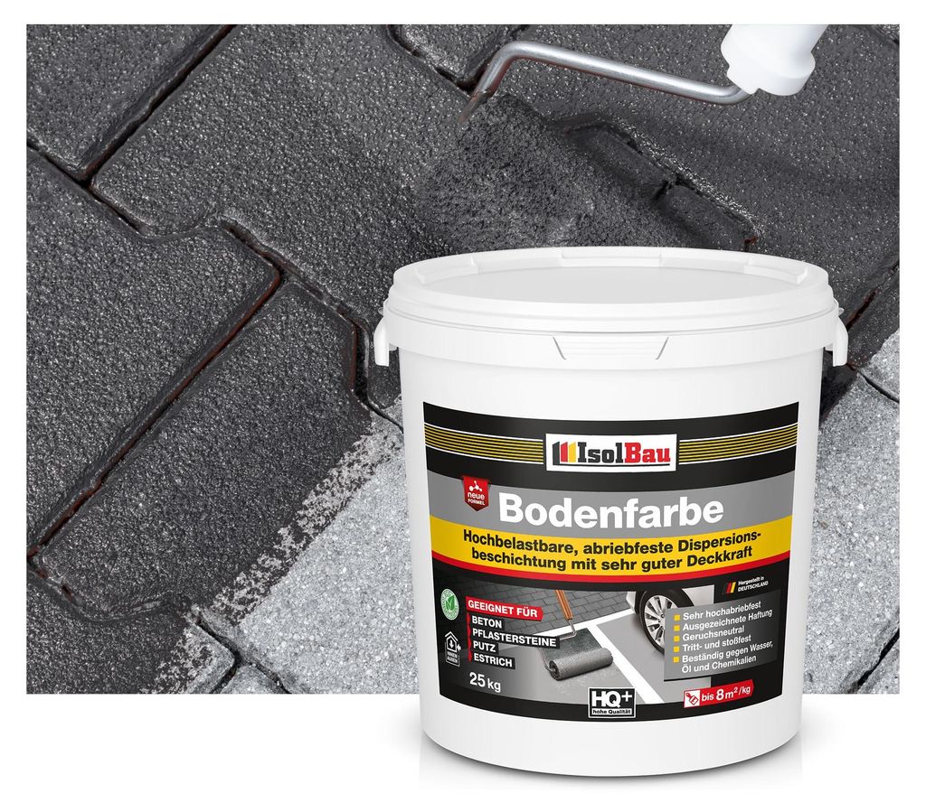 Isolbau Bodenfarbe Anthrazit 25 kg Betonfarbe Produktbild 