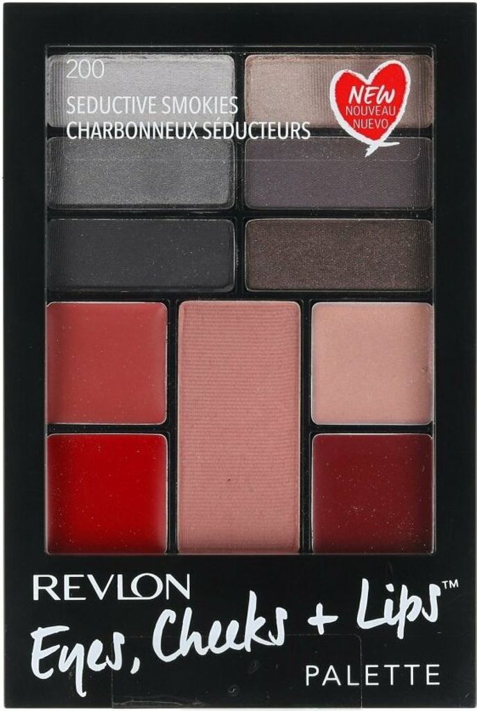 Revlon Eyes Cheeks Lips Palette 200 Seductive Smokies