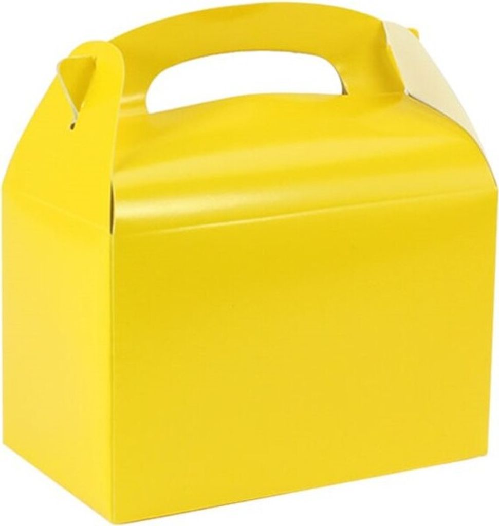 Geschenkbox rechteckig gelb 15cm