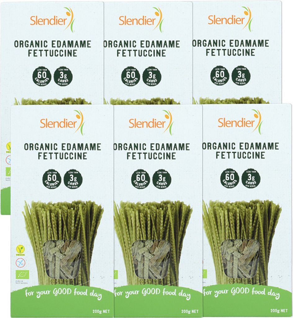 SLENDIER Fettuccine aus Edamame-Bohnen (6x200g)