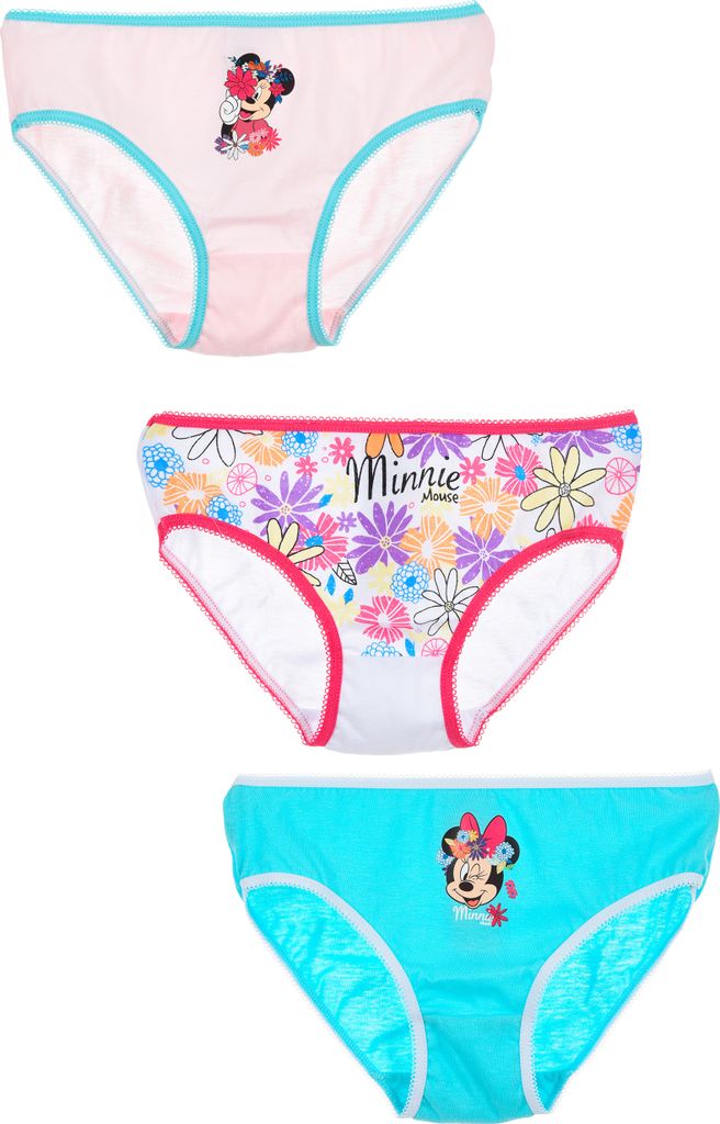 Minnie Mouse Kinder Mädchen Unterhosen Schlüpfer Slips 3er Produktbild 