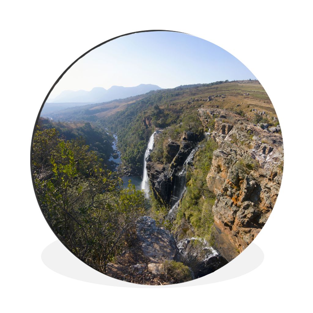 MuchoWow Aluminium Wandkreis Wasserfall am afrikanischen Blyde River in Südafrika Ø 90 cm Wanddeko Modern Wohnzimmer - Mauerkreis - Wandbilder ...