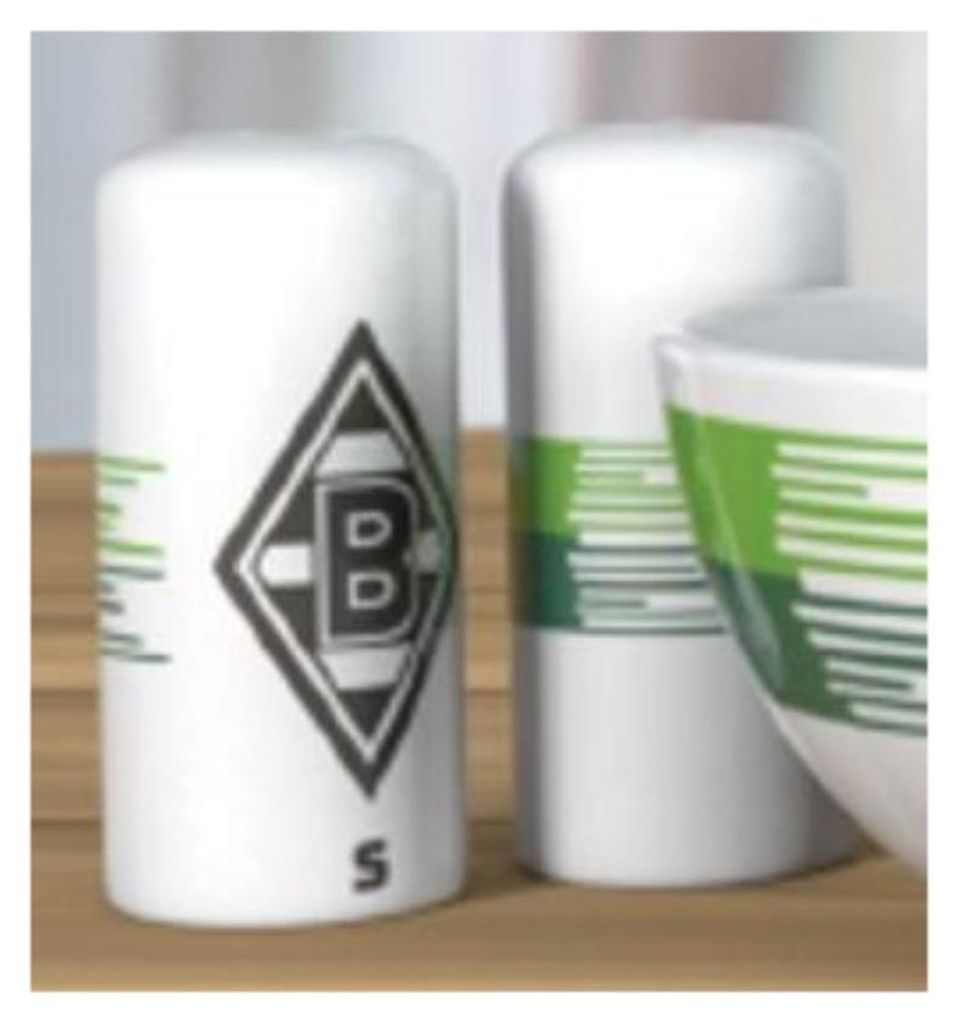 Borussia M´Gladbach Salz-& Pfefferstreuer Streifen Produktbild 