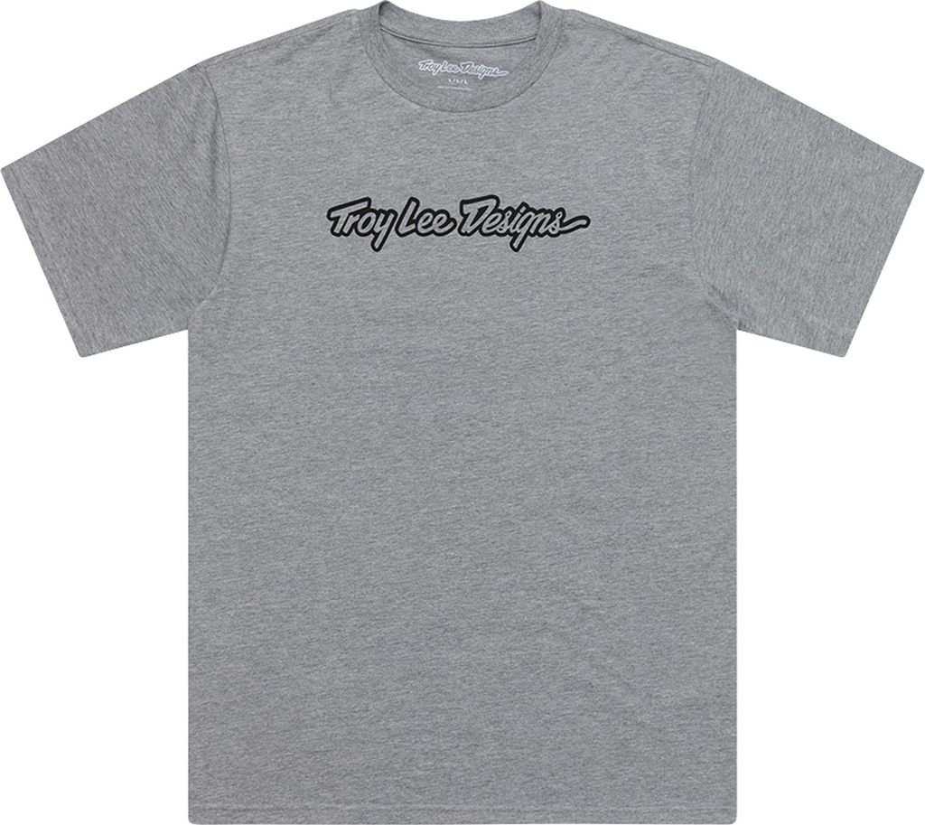 Troy Lee Designs T-Shirt, Signature, gray heather, S