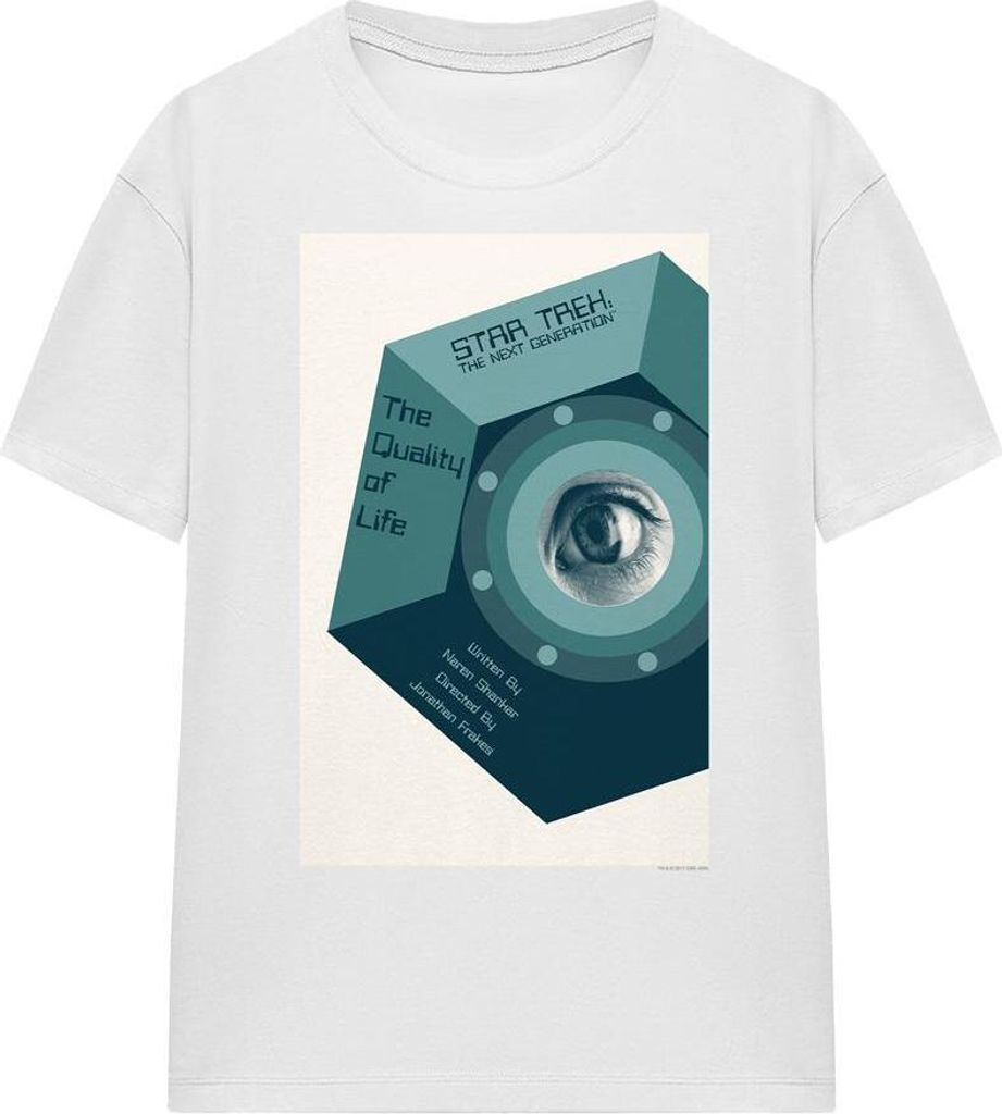 Star Trek - "The Next Generation Season 6 Episode 9" T-Shirt für Herren/Damen Uni TV16590 (S) (Weiß)