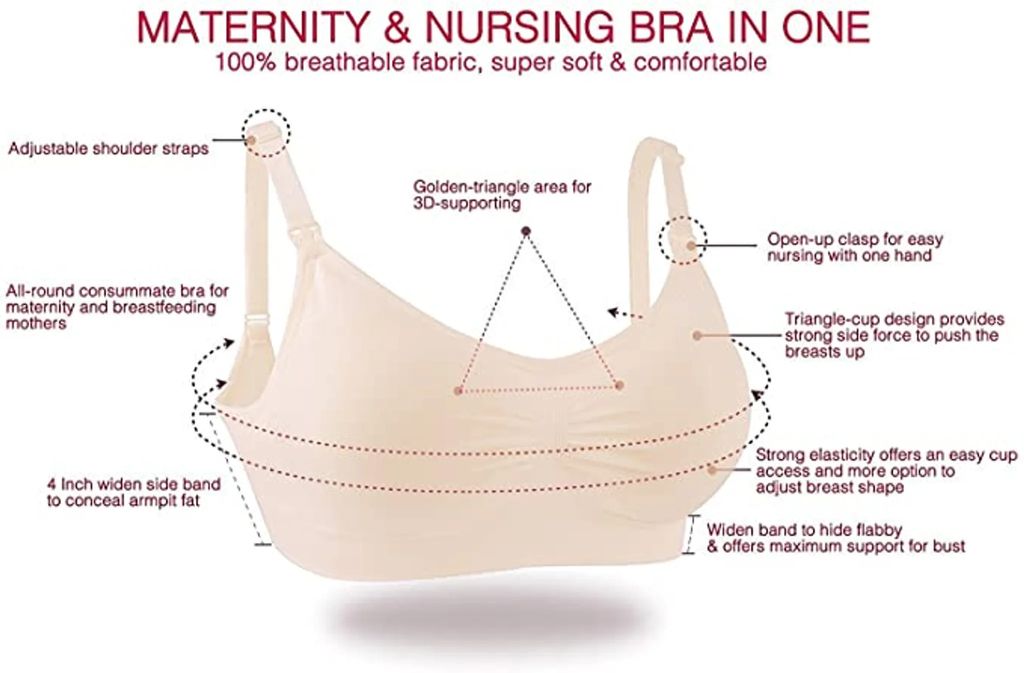Cimary Damen Still-BH Schlaf BH - Schwangerschaft Stillen Ohne Bügel
