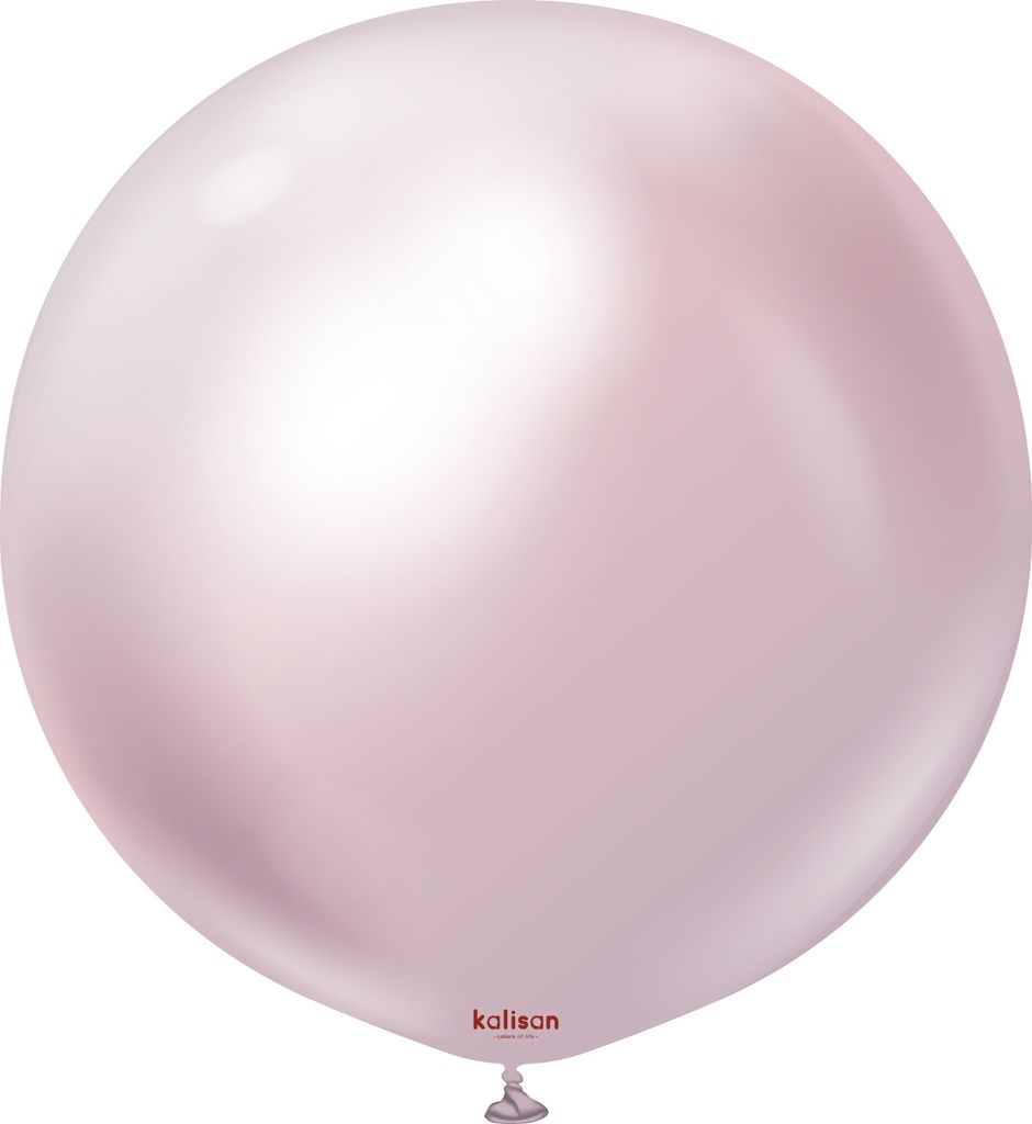 Kalisan Mirror Pink Gold Latexballons, rosa, 45 cm, 25 Stk.