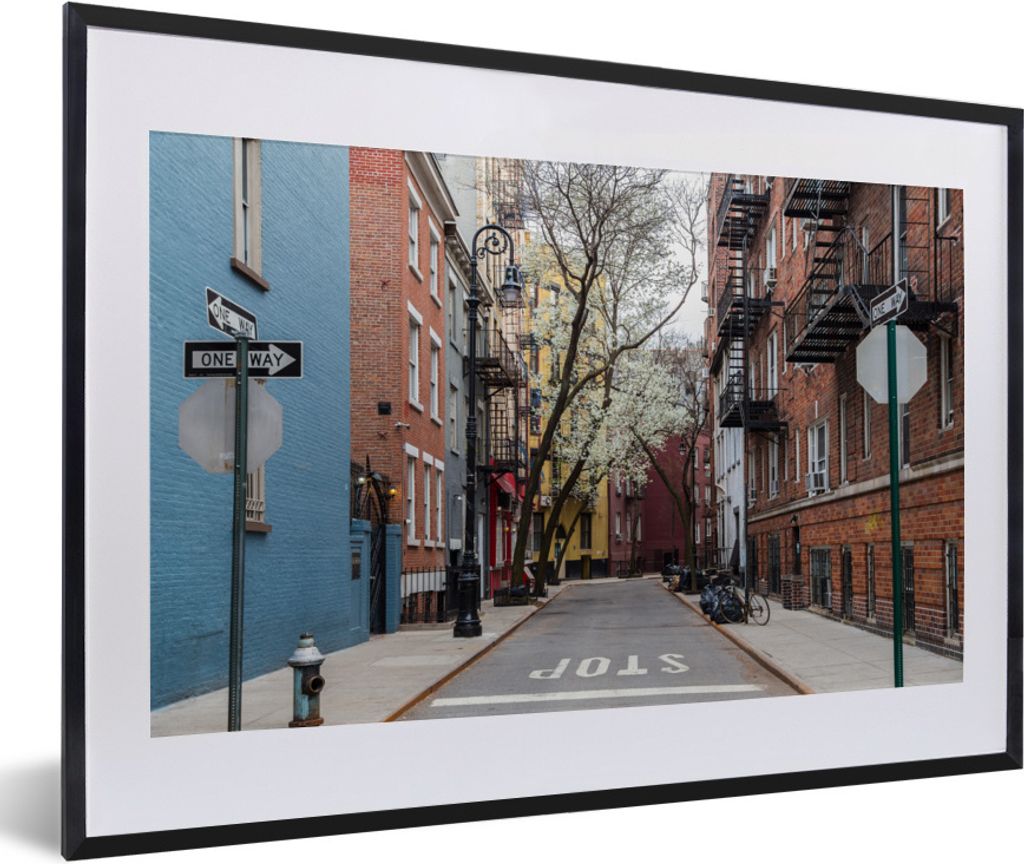 MuchoWow® Gerahmtes Poster New York - Amerika - NYC 60x40 Produktbild 