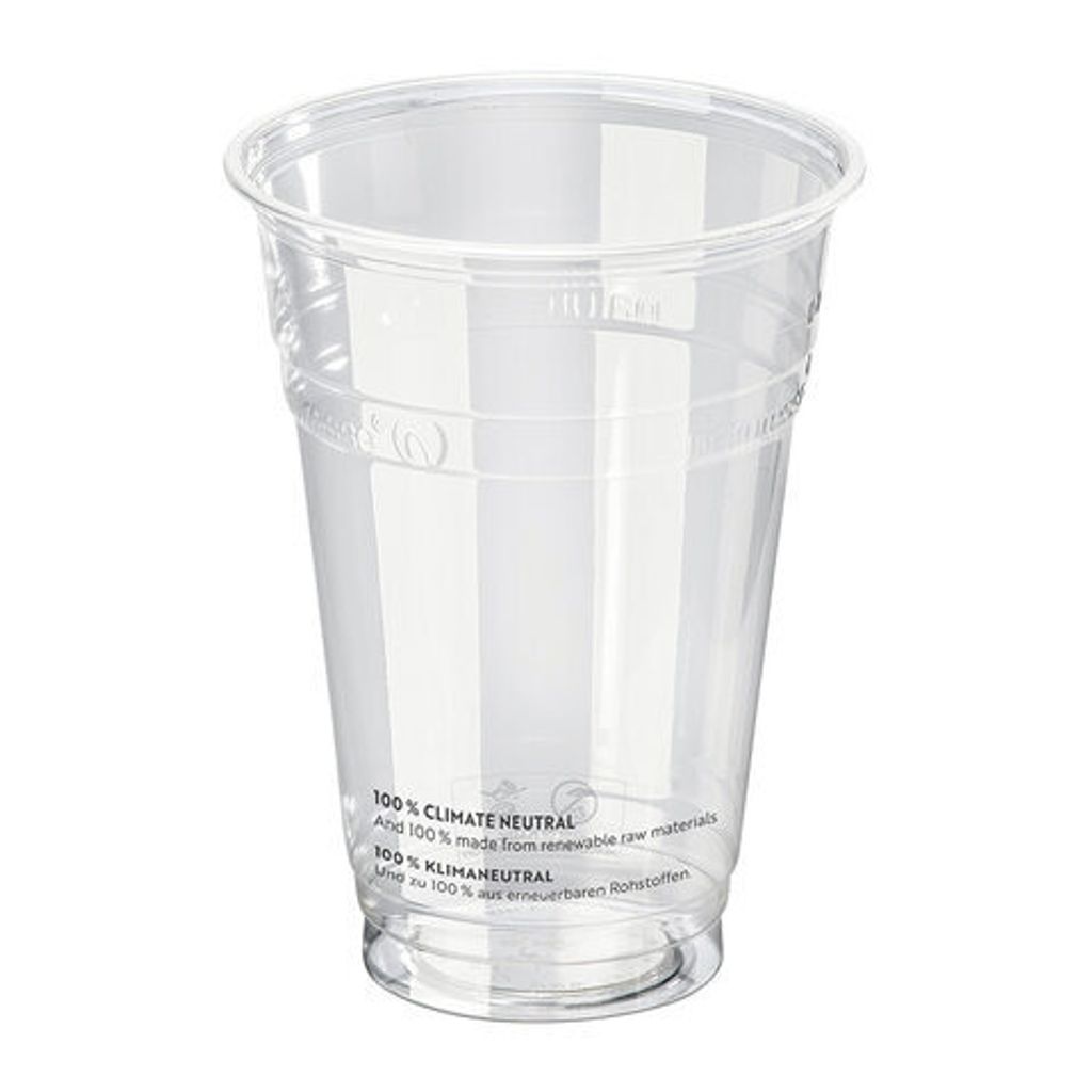 50x  Trinkbecher 400 ml Eichstrich Ø 96 mm -Kunststoff Produktbild 