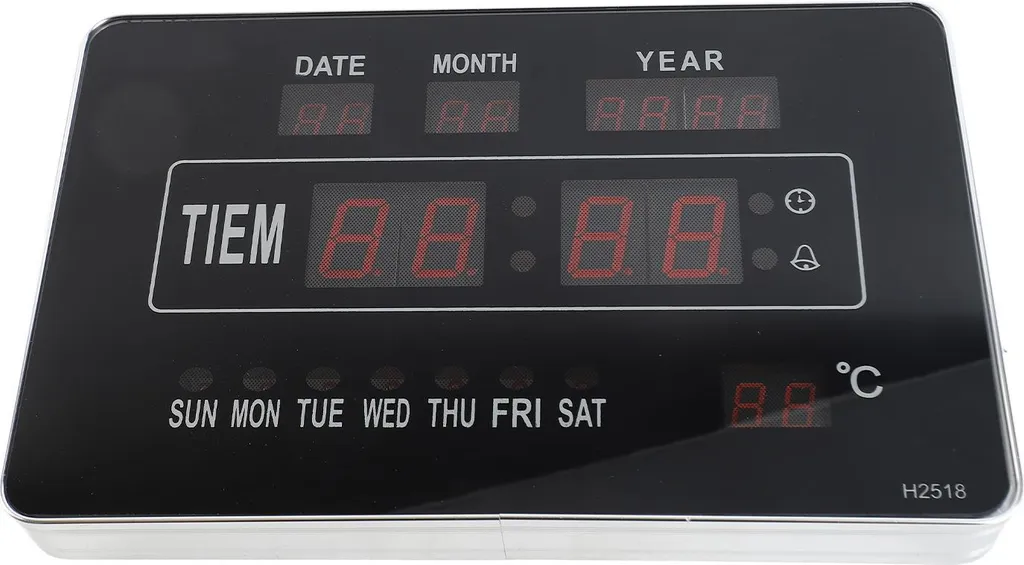 Calendrier électronique multifonctionnel et horloge numérique LED