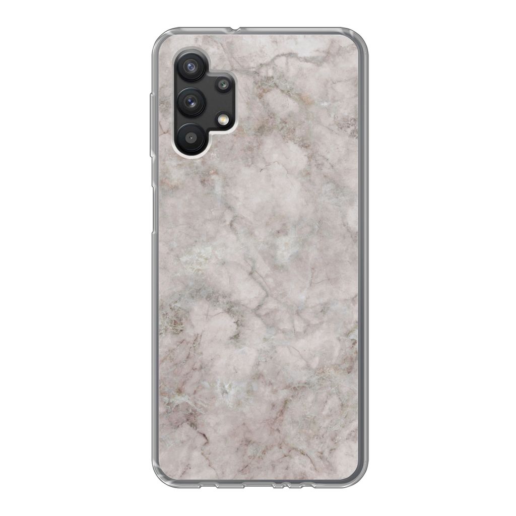 MuchoWow Handyhülle Schutzhülle Hülle für Samsung Galaxy A32 5G Marmor - Muster - Chic Silikon Softcase Handy Hülle - Softcase