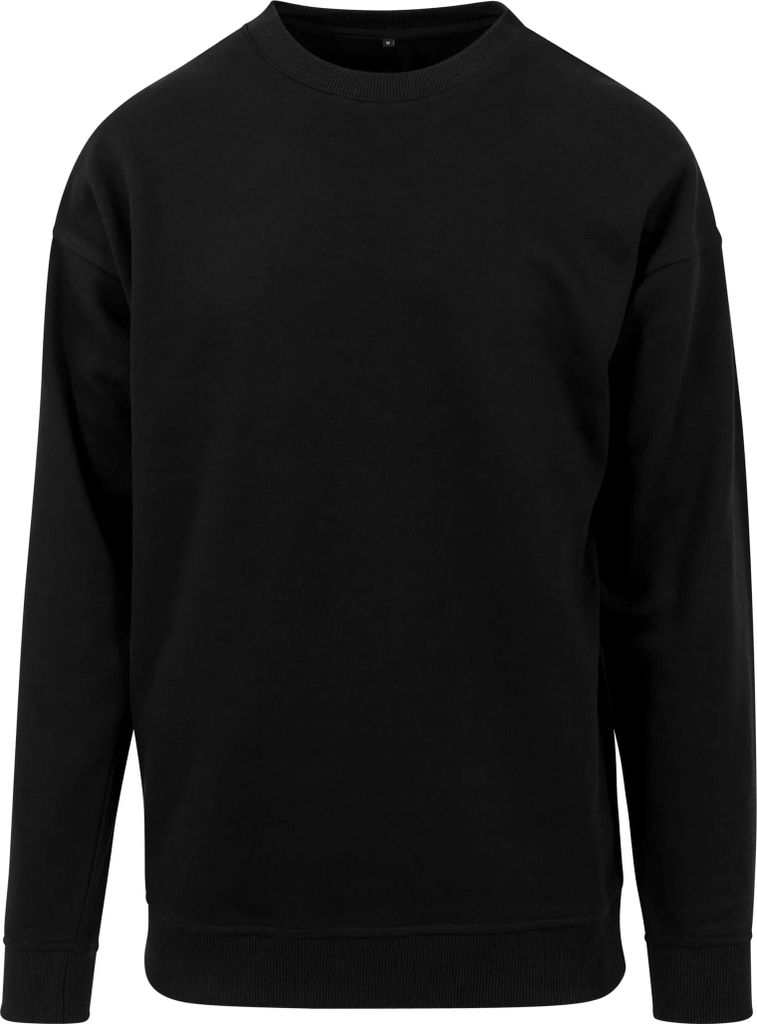 Build Your Brand BY075 | Herren Sweat Crewneck - Farbe: Black - Größe: XS