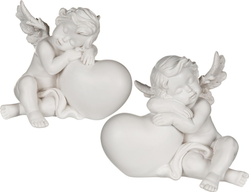 Śpiący anioł na sercu, ok. 11,5 x 10 cm Zdjęcie produktu 