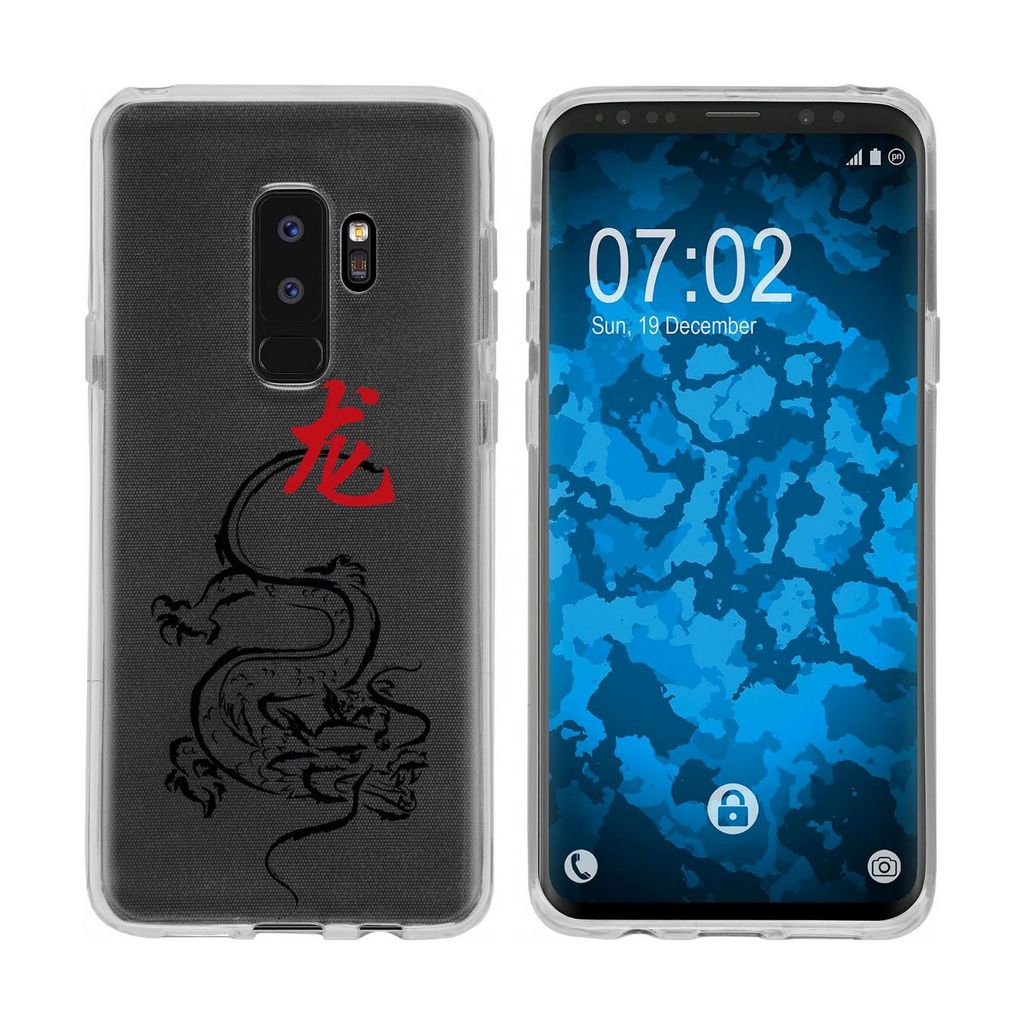 PhoneNatic Case kompatibel mit Samsung Galaxy S9 Plus Silikon-Hülle Tierkreis Chinesisch M5