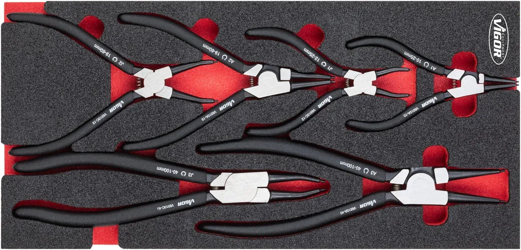 Set Pinze VIGOR V4999N 393x188mm - Modulo per Carrello Officina