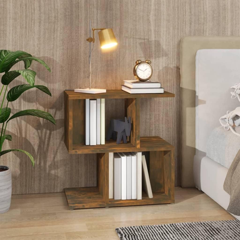 Comodino in rovere fumé 50x30x51,5 cm materiale in legno Immagine del prodotto 