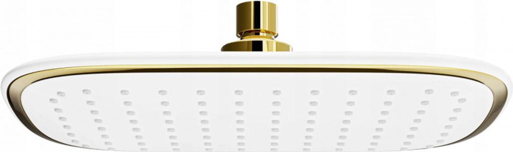 Mexen D-49 Kopfbrause 25x29 cm, Weiß/Gold - 79749-25