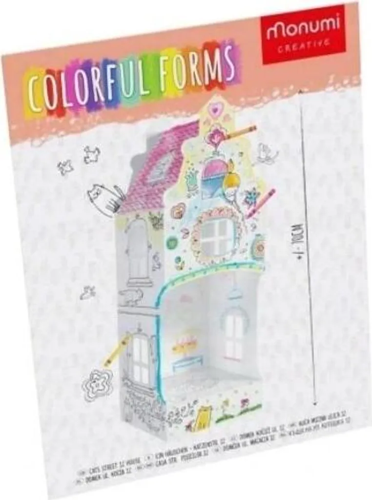 Jouet chat maison en carton Cats Street 70 cm pour jouer et se cacher