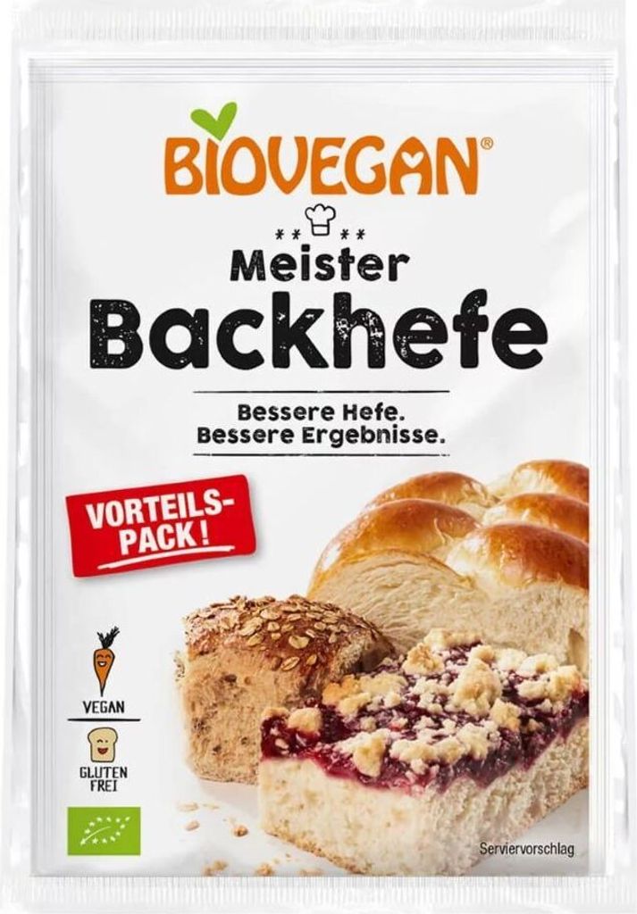 Biovegan Meister Backhefe  3x7g Produktbild 