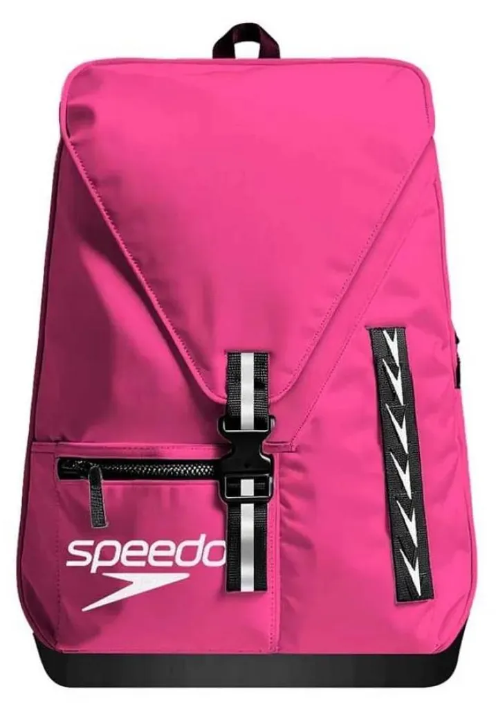 Speedo Team Sac à dos 35L Rose - Grand volume avec poches humides/sèches