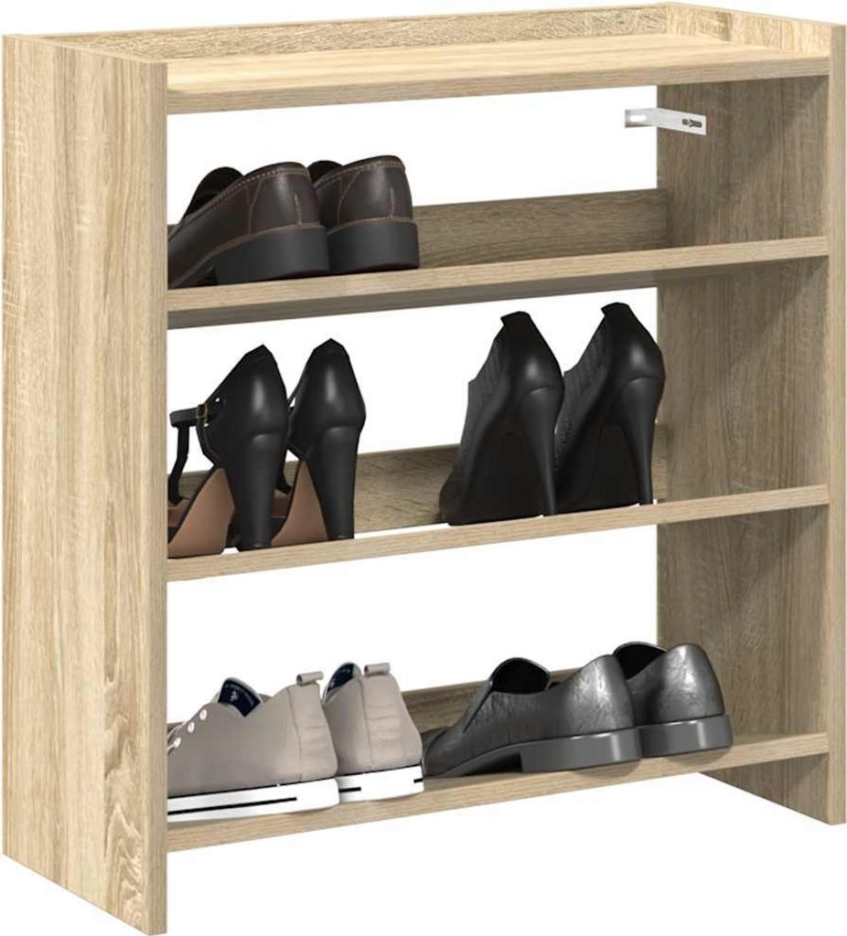 "2024"cloris Schuhregal Sonoma-Eiche 60x25x62 cm Holzwerkstoff - Schuhregale CHY51290023