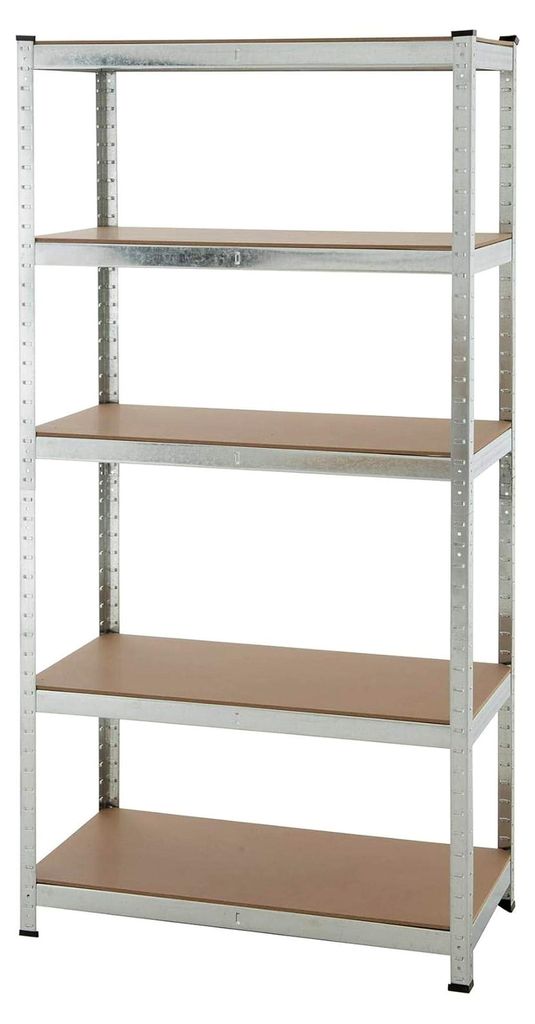 Lagerregal Steckregal Schwerlastregal Kellerregal Werkstattregal Werkbank Regal (180x90x45 cm)
