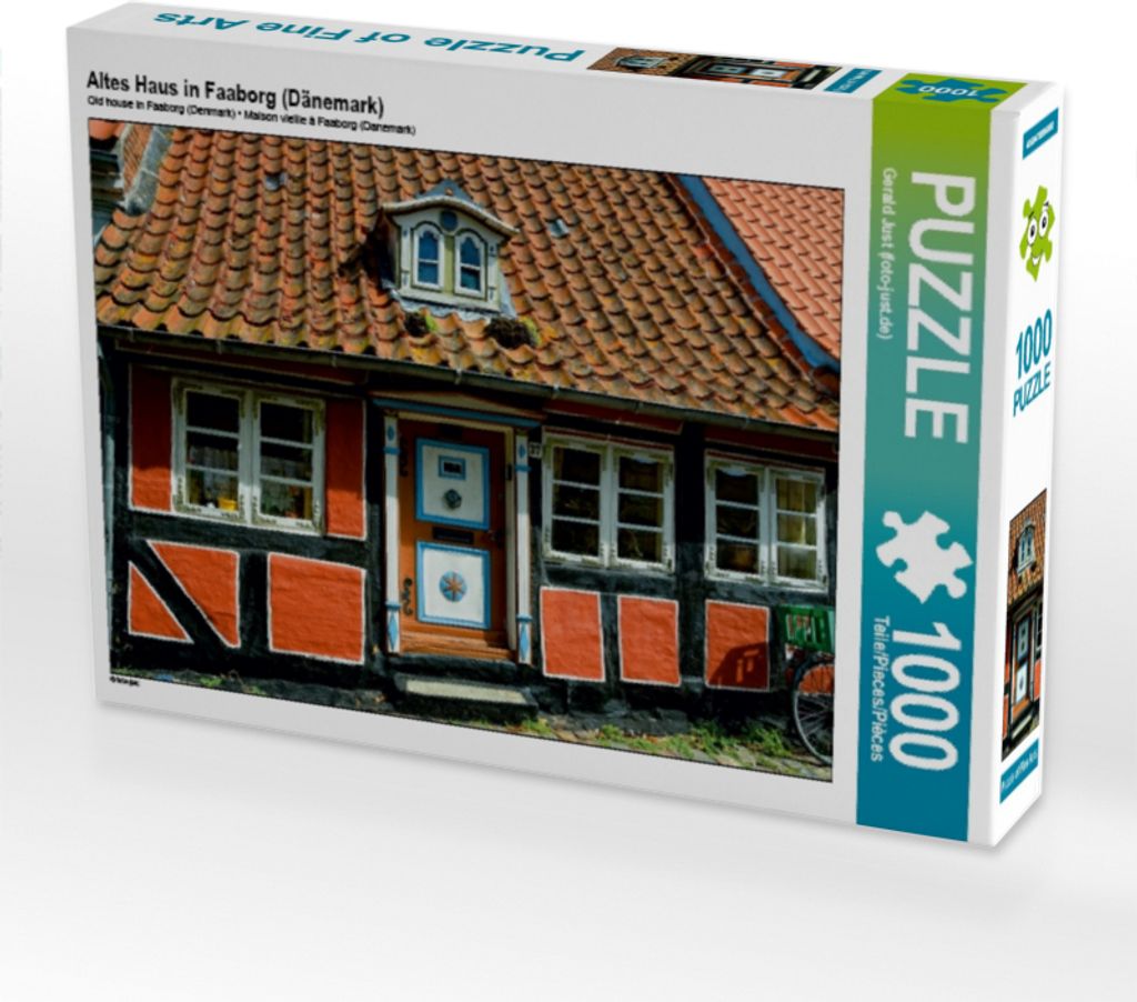 CALVENDO Puzzle Altes Haus in Faaborg (Dänemark) | 1000 Teile Lege-Größe 64x48cm Foto-Puzzle für glückliche Stunden