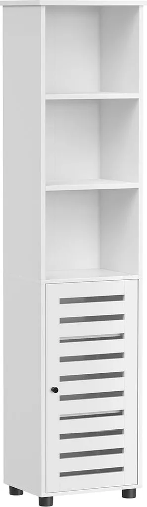 Meuble de rangement haut 3 compartiments en mélaminé gris anthracite 120cm