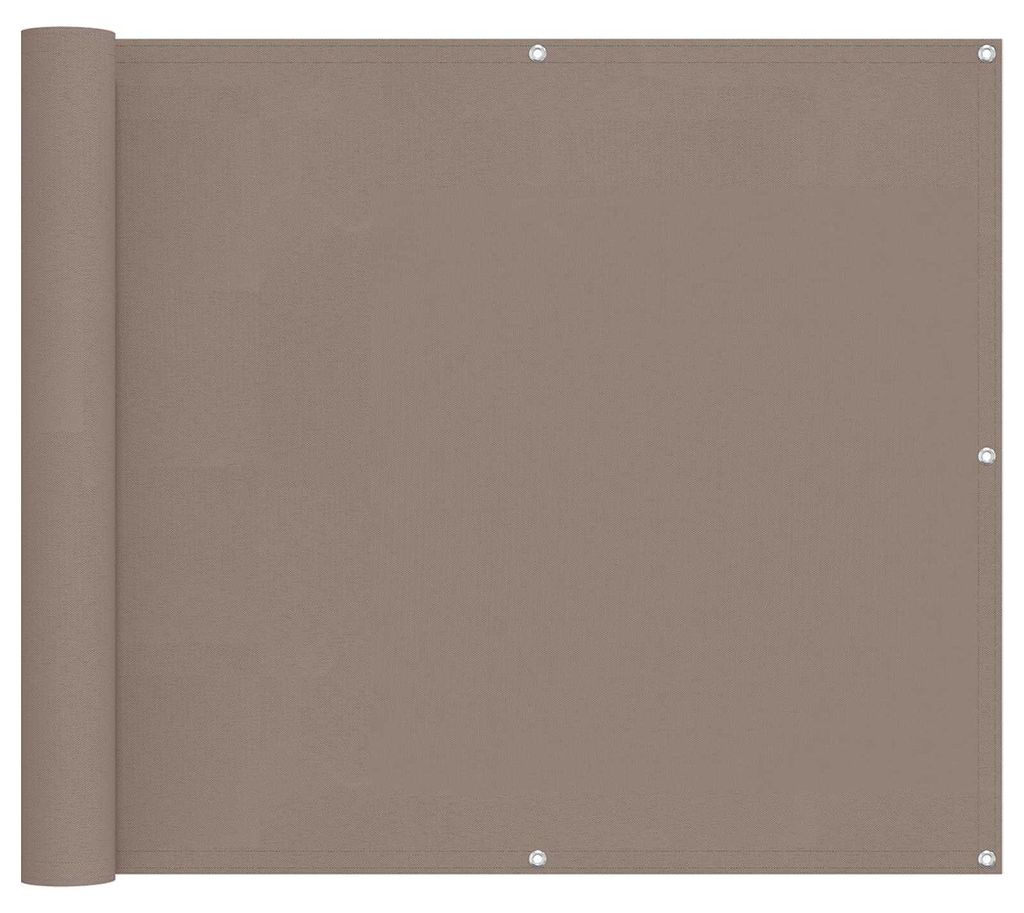 vidaXL Balkonsichtschutz Taupe 100 x 600 cm Oxford-Stoff