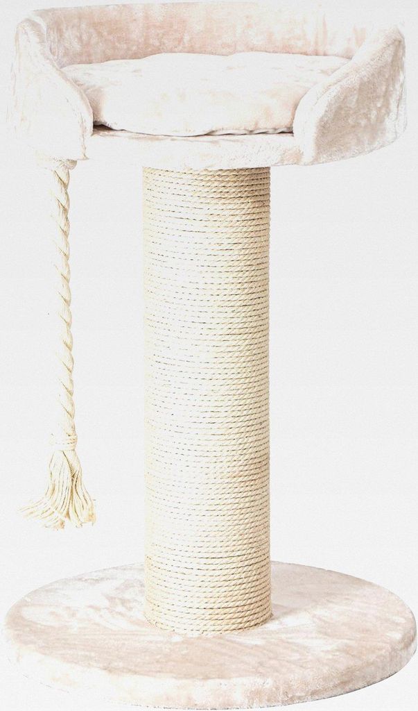 Katzen-Kratzbaum Aurelio, ca. 65 x 65 x 100 cm, Sisal/Plüsch/Holz, creme