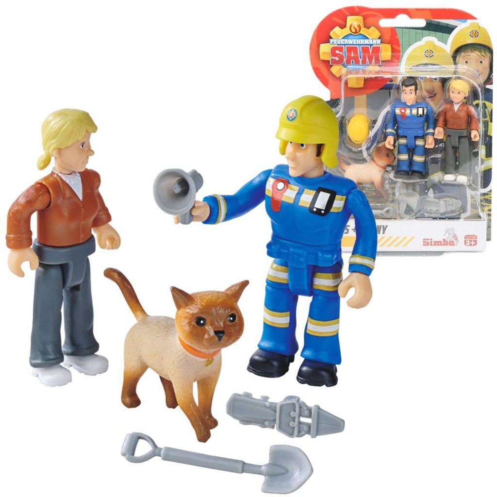 Elvis, Penny, Katze | Spiel-Figuren Set | Feuerwehrmann Sam Produktbild 