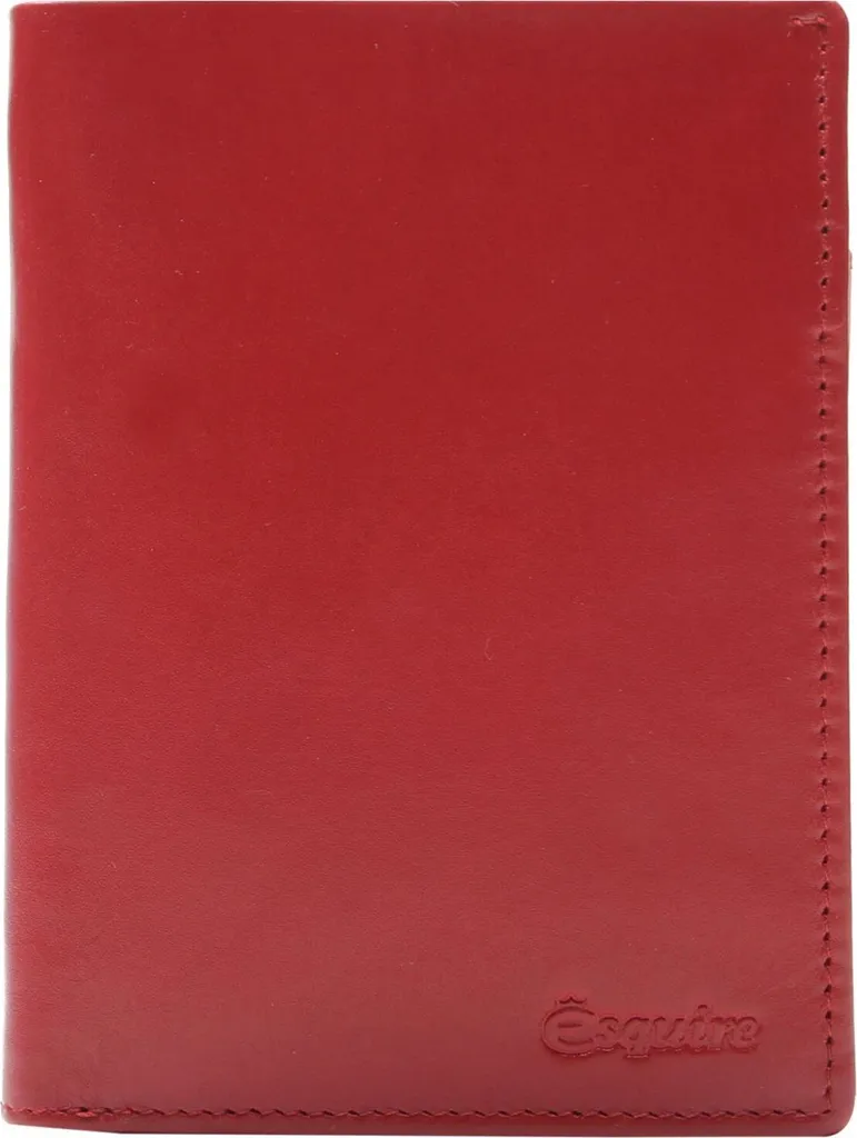 Esquire Portafoglio New Silk High Flap Rosso - Pelle Business per Donna