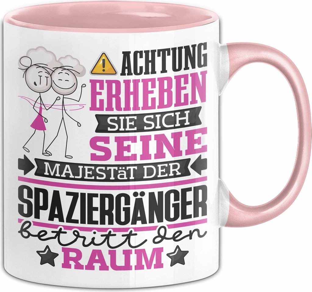 Spaziergänger Geschenk Tasse Lustiger Spruch Erheben Sie Produktbild 