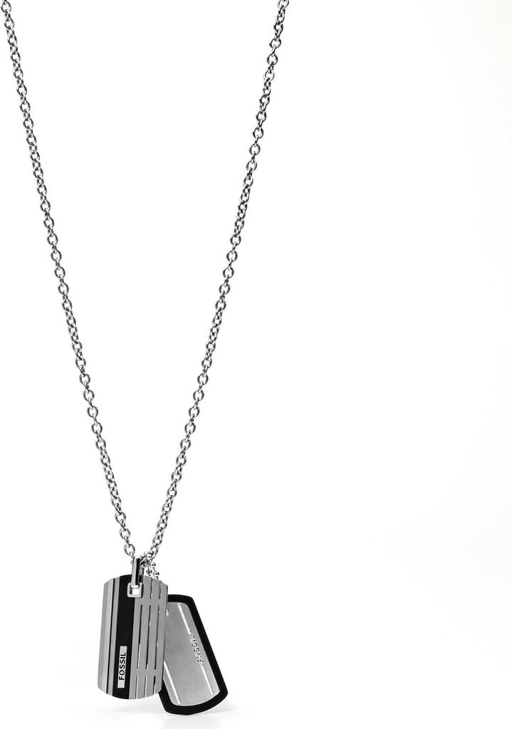 Fossil JF00494 Herenketting, roestvrij staal, zwart, 59,5 Productafbeelding 