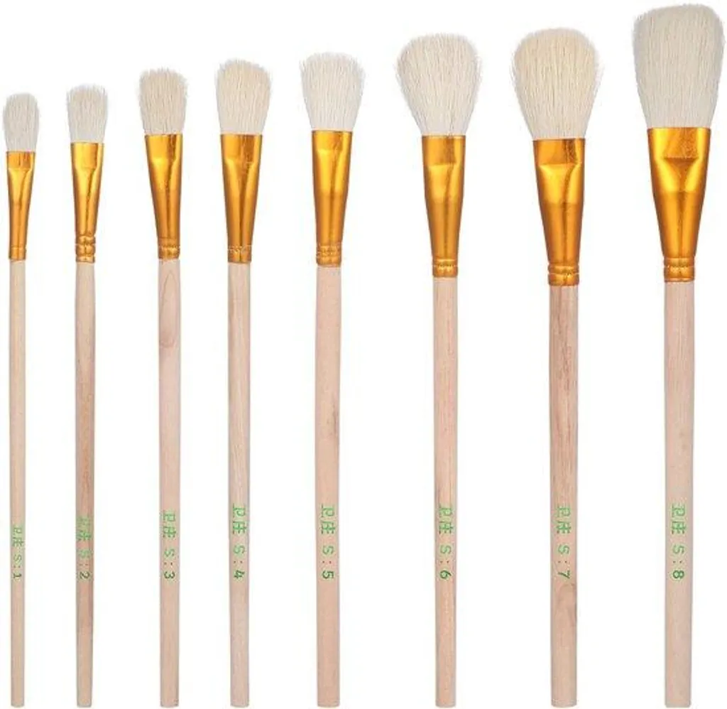 Accessoires de récolte pour fraises et fruits - Set de 8 brosses de jardin