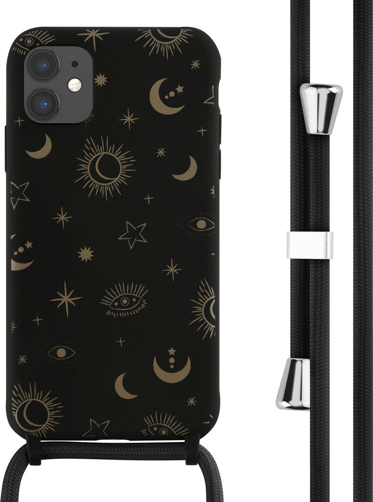 imoshion SilikonHülle design mit Band iPhone 11 - Sky Black Produktbild 