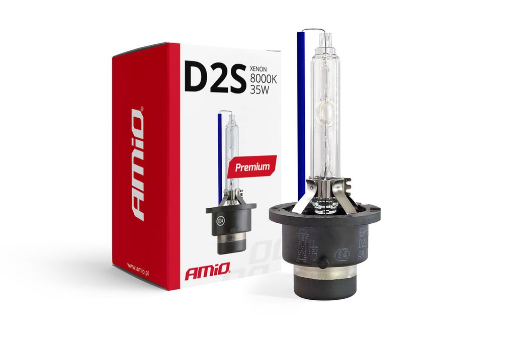 Żarówka ksenonowa żarnik xenon D2S 8000K AMiO PREMIUM Zdjęcie produktu 