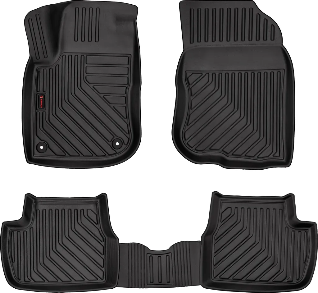 tappetini in gomma 3D per auto - set di tappetini per auto - tappetino in gomma per tutte le stagioni - tappetini per auto antiscivolo e impermeabili - adatti per Peugeot 508 I (2010-2018)