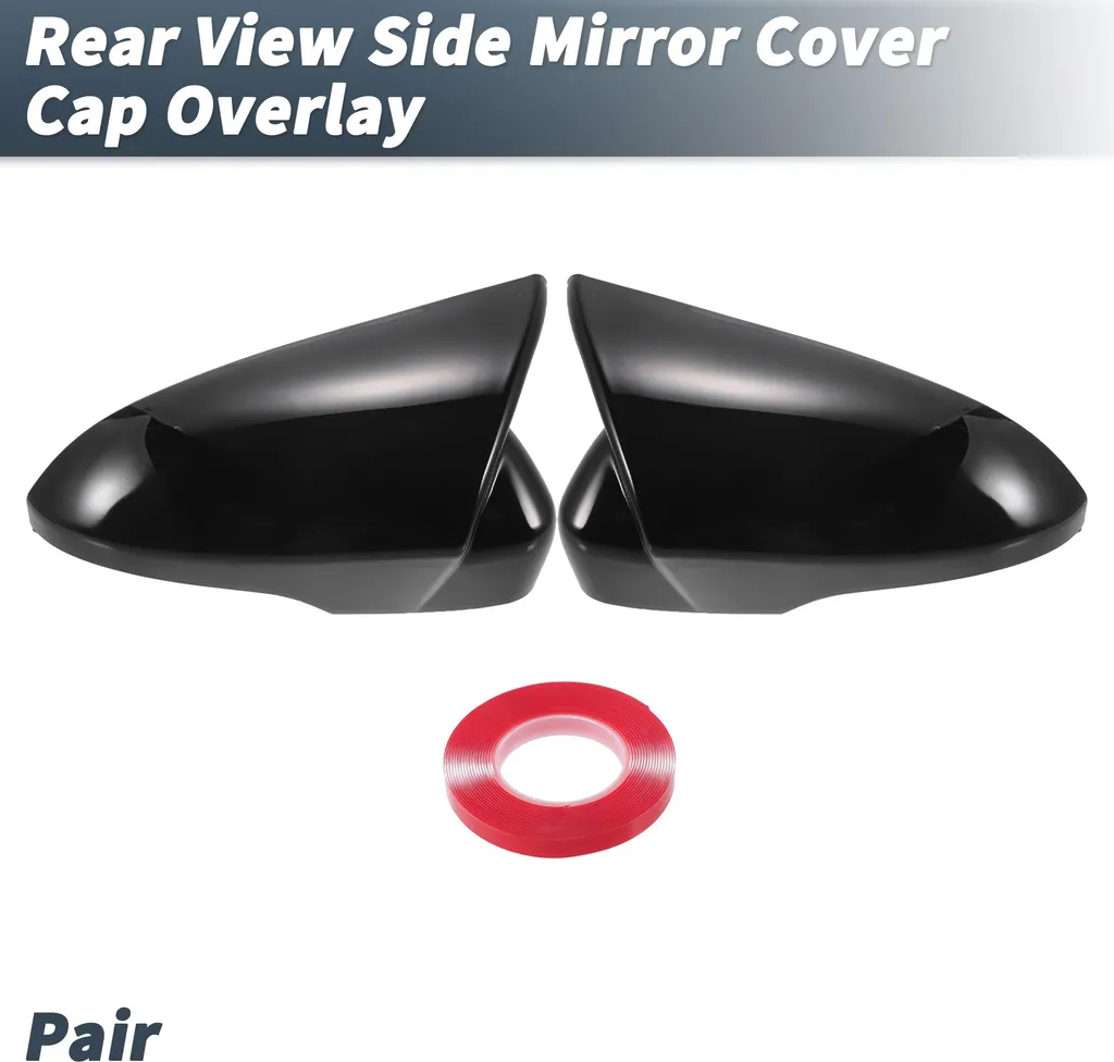Protection de Rétroviseur Noir Brillant Ford Mondeo Fusion 13-20 ABS