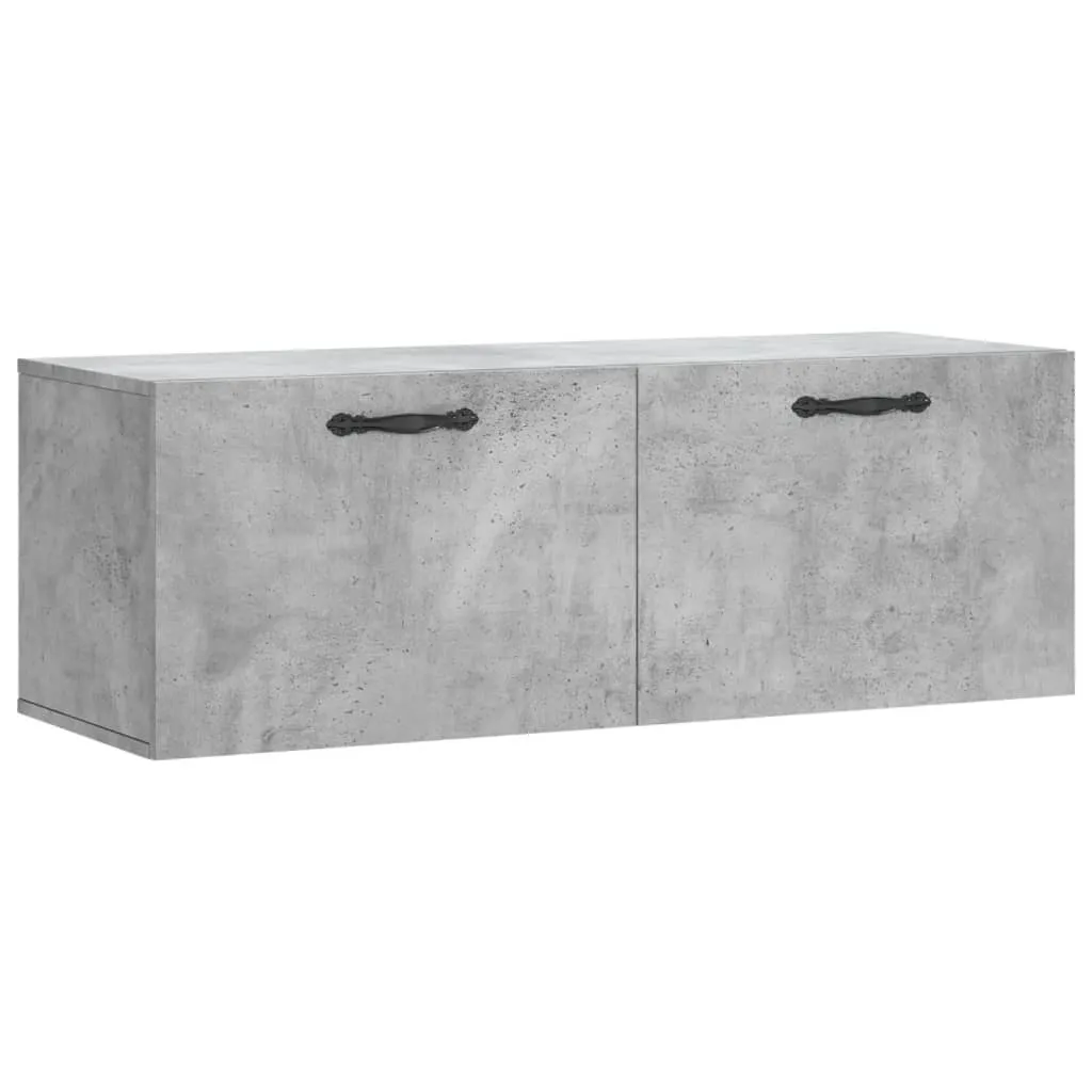 Mobile Parete Robusto SYFAX™ 100x35 Grigio Cemento | Legno Multistrato