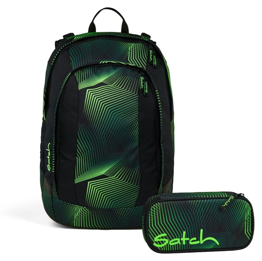 Satch Schulrucksack-Set AIR Seismic Green 2-teilig, Produktbild 