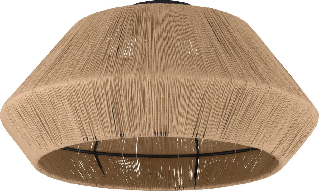 ALDERNEY Wand-/Deckenleuchte Lampe Beleuchtung - H24 x Ø48 cm - schwarz - 1X40W exkl. - IP20