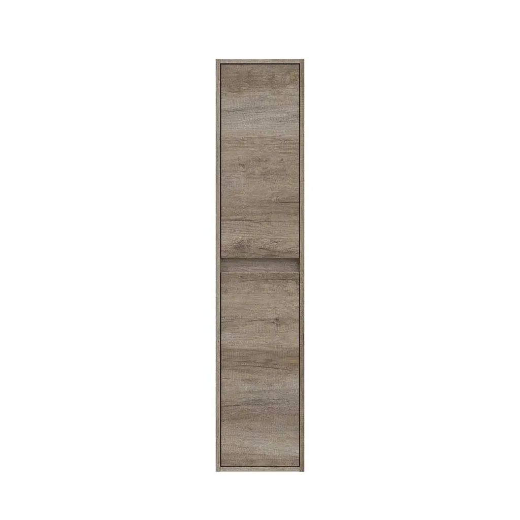 Colonne Salle de Bain Suspendue avec 2 portes coloris nordik - 140 x 30 x 26 cm