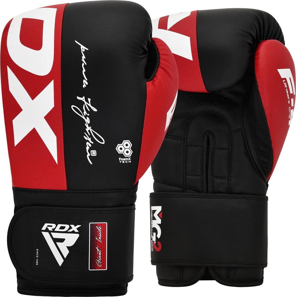 RDX Boxhandschuhe, Maya Hide Leder Trainingshandschuhe für Muay Thai, Kickboxen, Sparring, Boxsack, Sandsack, Kickboxhandschuhe, Kampfsport Traini...