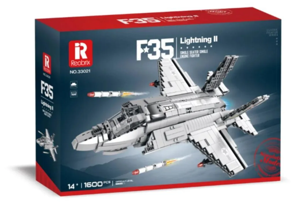 F-35 B Lockheed Martin technique Reobrix 1600 pièces avec train mobile - 8